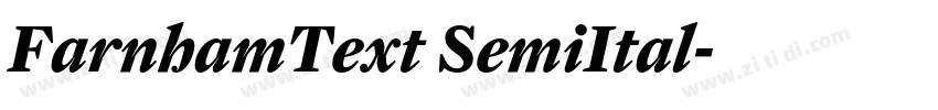FarnhamText SemiItal字体转换